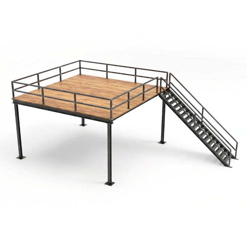 23.81 m² Mezzanine Floor System - Load Capacity: 350 kg/m²