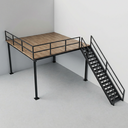 23.81 m² Mezzanine Floor System - Load Capacity: 350 kg/m²