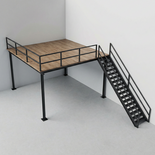 23.81 m² Mezzanine Floor System - Load Capacity: 350 kg/m²