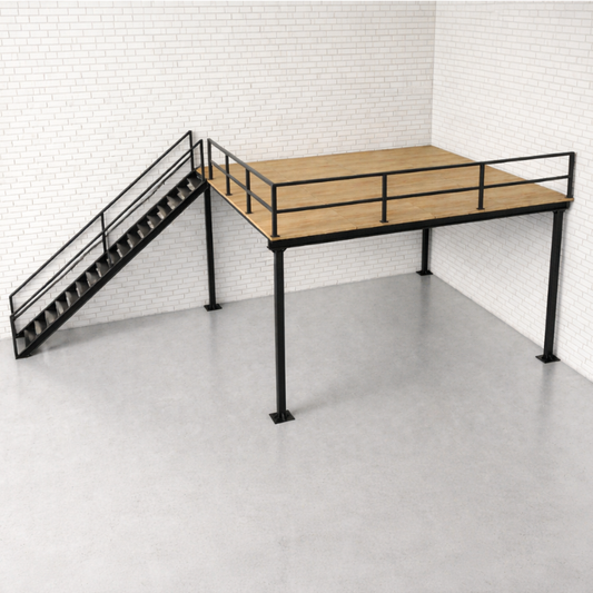 23.81 m² Mezzanine Floor System - Load Capacity: 500 kg/m²