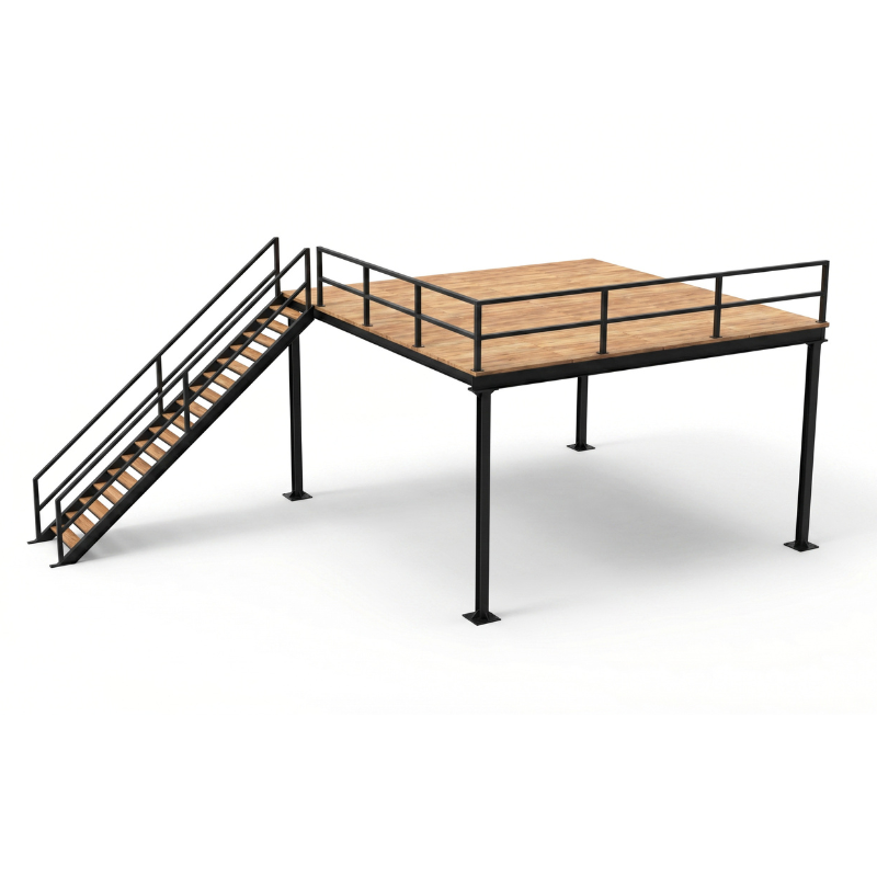 23.81 m² Mezzanine Floor System - Load Capacity: 500 kg/m²