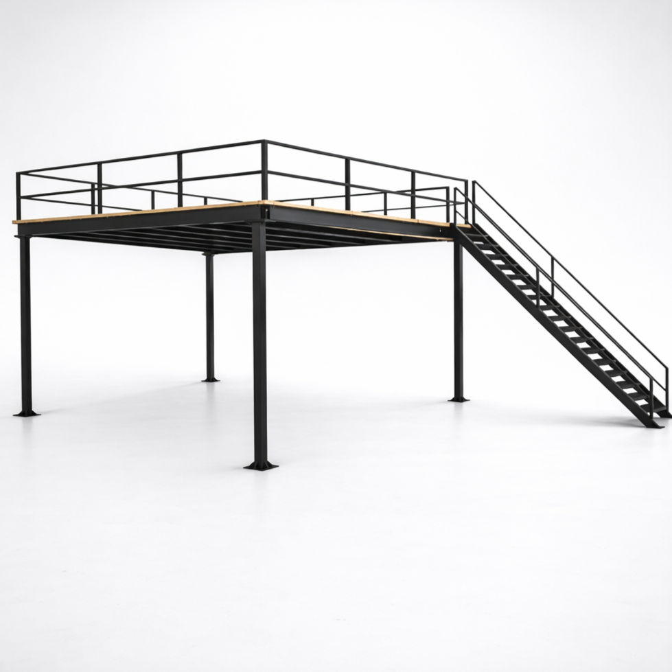 23.81 m² Mezzanine Floor System - Load Capacity: 350 kg/m²